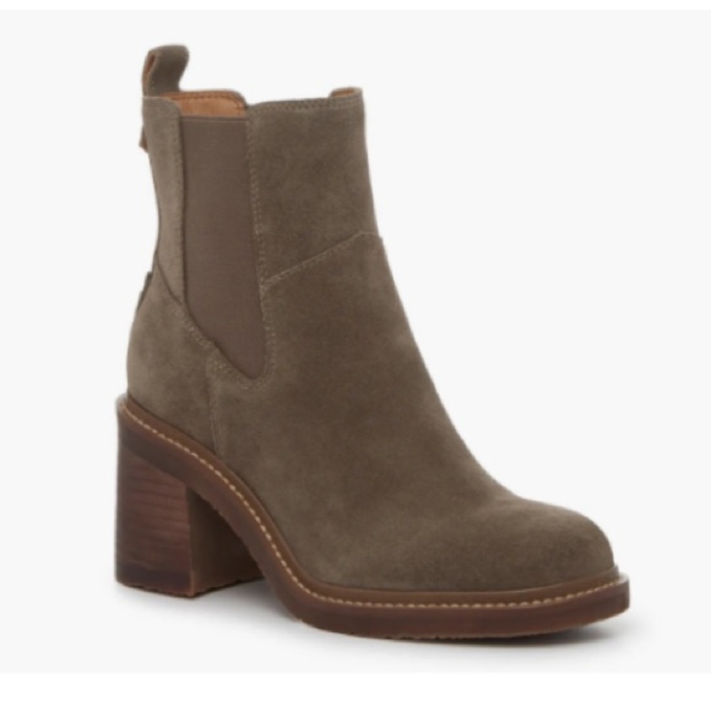 Crown Vintage Allie Chelsea Boot-Grey Suede